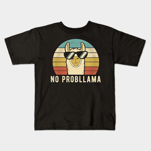 No Prob llama - Funny Llama Lovers Gift Kids T-Shirt by clickbong12